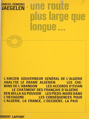 cover image of Une route plus large que longue